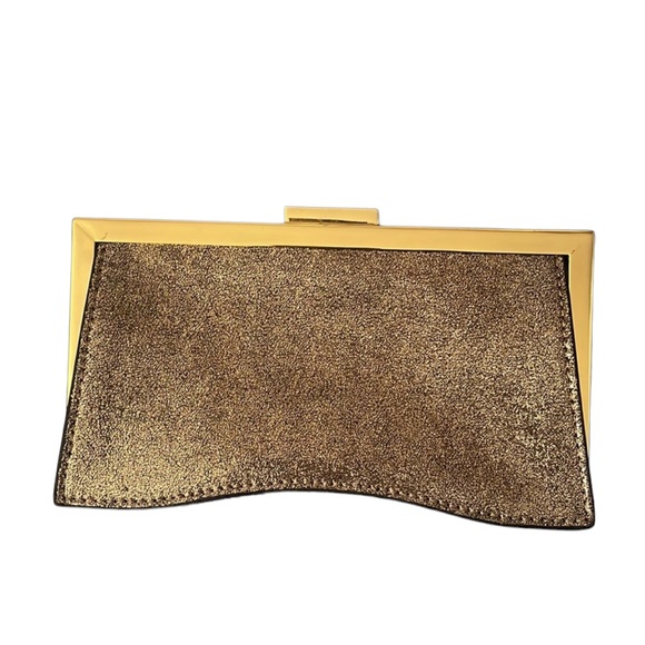 Trina Turk CHEERS clutch.  Adorable. Pocket inside. Very different. - Picture 2 of 12